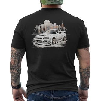 Gt R 34 Jdm Skyline T-Shirt mit Rückendruck - Seseable
