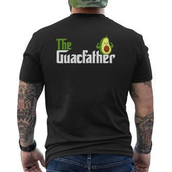 The Guacfather Happy Father's Day Avocado Lover Vegan Mens Back Print T-shirt | Mazezy