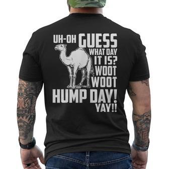 Guess What Day It Is Hump Day Camel Men's T-shirt Back Print - Monsterry AU