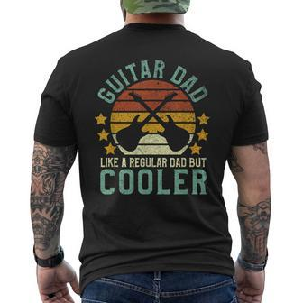 Guitar Dad Guitarist Father Guitar Player Men's T-shirt Back Print - Thegiftio UK