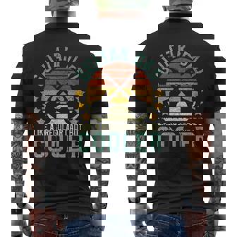 Guitar Dad Guitarist Father Guitar Player Men's T-shirt Back Print - Thegiftio UK