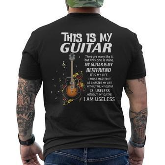 This Is My Guitar Men's T-shirt Back Print | Mazezy