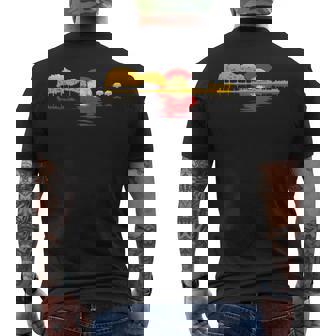 Guitar Lake Shadow Love Guitar Colorado Flag Men's T-shirt Back Print | Mazezy