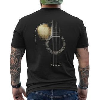 Guitar Morden Art Men's T-shirt Back Print | Mazezy