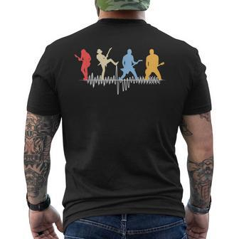 Guitar Player Guitarist Retro Vintage Men's T-shirt Back Print - Monsterry AU