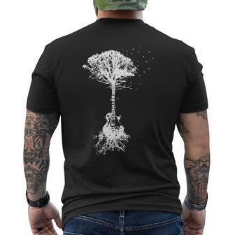 Guitar Tree Men's T-shirt Back Print | Mazezy