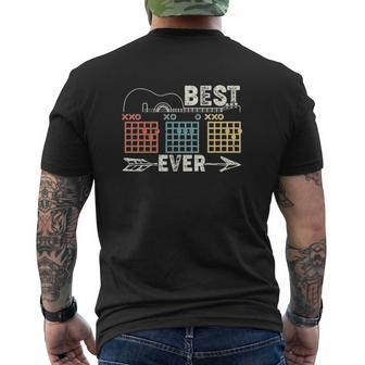 Guitarist Chords Best Dad Ever Mens Back Print T-shirt | Mazezy