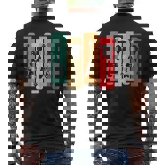 Guitarras Retro Guitarrista Bajo Eléctrico Rock Music Camiseta Hombre Estampado Espalda - Regaloses