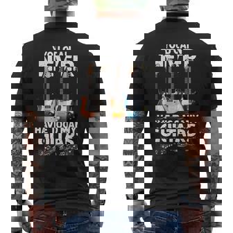 You Can Never Have Too Many Guitars Guitar Player Men's T-shirt Back Print - Thegiftio