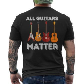 All Guitars Matter Guitar Lover & Guitarist Mens Back Print T-shirt - Thegiftio UK