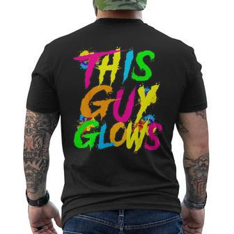 This Guy Glows Cute Boys Man Party Team Men's T-shirt Back Print - Seseable