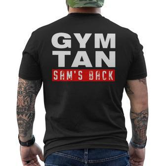 Gym Tan Sam’S Back Mens Back Print T-shirt | Mazezy
