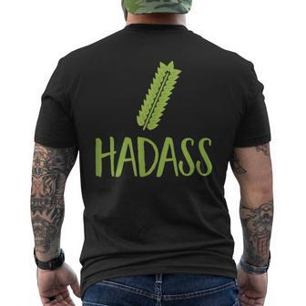 Hadass Sukkot 4 Species Jewish Holiday Cool Humor Novelty Men's T-shirt Back Print - Monsterry DE