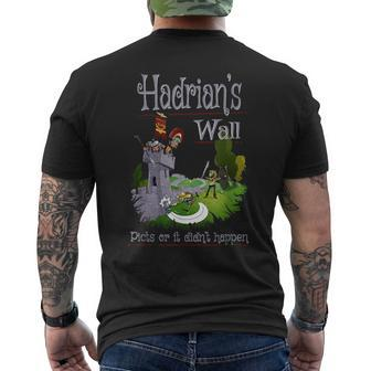 Hadrian's Wall Ancient Rome Roman Britain History Men's T-shirt Back Print - Thegiftio UK