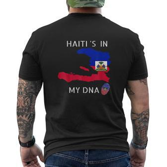 Haiti Is In My Dna Haitian Flag Day Pride Haiti Mens Back Print T-shirt - Thegiftio UK