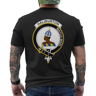 Haliburton Coat Of Arms Family Crest Men's T-shirt Back Print - Monsterry DE