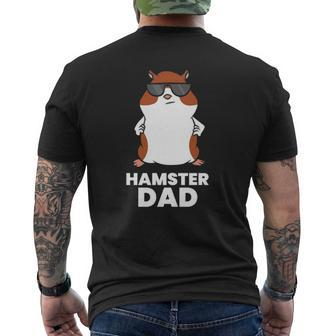 Hamster Dad Hamster With Sunglasses Mens Back Print T-shirt | Mazezy