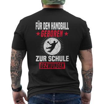 Handball Player School Handballer T-Shirt mit Rückendruck - Geschenkecke