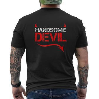 Handsome Devil For Good Looking Husbands Mens Back Print T-shirt - Thegiftio UK