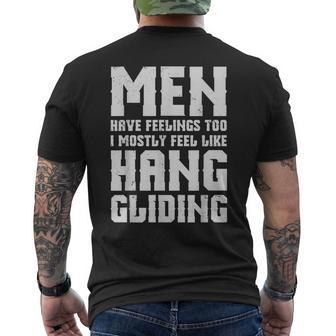 Hang Gliding Have Feelings Too Men's T-shirt Back Print - Monsterry CA