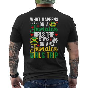 What Happens On Jamaica Girls Trip Stays On Jamaica Trip Men's T-shirt Back Print - Monsterry DE