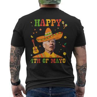 Happy 4Th Of Mayo Joe Biden Confused Cinco De Mayo Men's T-shirt Back Print - Monsterry