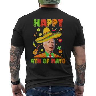 Happy 4Th Of Mayo Joe Biden Confused Cinco De Mayo Men's T-shirt Back Print - Seseable