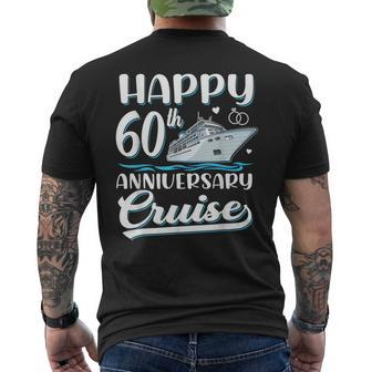 Happy 60Th Anniversary Cruise Wedding 60 Years Old Couples Men's T-shirt Back Print - Seseable