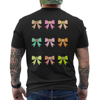 Happy Bow Lucky March Bow Men's T-shirt Back Print - Monsterry