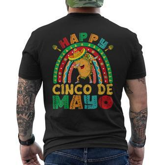 Happy Cinco De Mayo Mexican Fiesta 5 De Mayo Mexico Men's T-shirt Back Print | Mazezy
