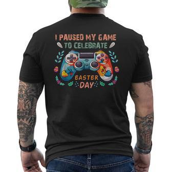 Happy Easter Day Bunny Egg Gaming Lover Boys Girls N Men's T-shirt Back Print | Mazezy CA