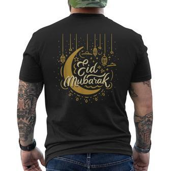 Happy Eid Kareem Al Fitr Mubarak Eid Al Adha Pride Muslim Men's T-shirt Back Print - Monsterry UK