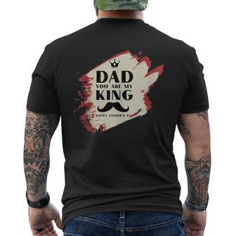 Happy Fathers Day 2024 The Dad That Stepped Up Fathers Day Men's T-shirt Back Print - Thegiftio UK