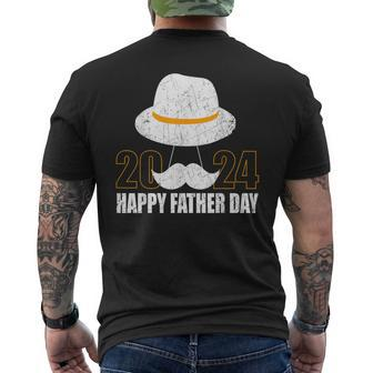 Happy Father’S Day 2024 Father Est 2024 Men's T-shirt Back Print - Seseable