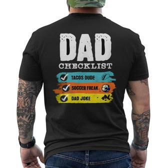Happy Father's Day Dad Checklist 2024Best Dad For Girl Men's T-shirt Back Print - Seseable