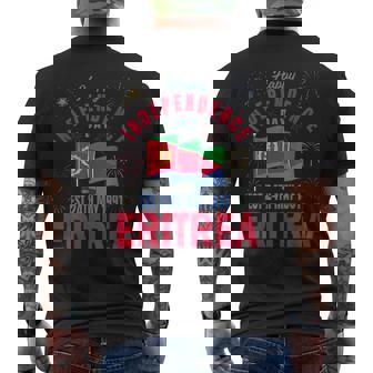 Happy Independence Day Eritrea Eritrean Flag Men's T-shirt Back Print | Mazezy