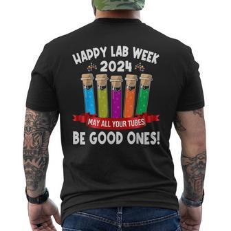 Happy Lab Week 2024 May All Your Tubes Be Good Ones Cute Men's T-shirt Back Print | Mazezy