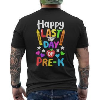 Happy Last Day Of School Pre-K Class Of 2024 Toddlers Men's T-shirt Back Print - Monsterry