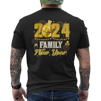 Happy New Year 2024 New Year Eve Party Family Matching Men's T-shirt Back Print - Thegiftio UK