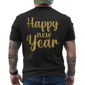 Happy New Year New Year New Party 2024 Men's T-shirt Back Print - Thegiftio UK