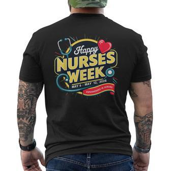 Happy Nurses Week And Day 2024 Superheroes In Scrubs B Men's T-shirt Back Print - Monsterry CA