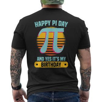 Happy Pi Day Pi Day Math Geek Men's T-shirt Back Print - Thegiftio UK