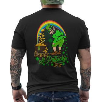 Happy St Patrick's Day V2 Mens Back Print T-shirt - Thegiftio UK