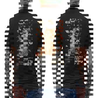 Harajuku Sushi Cat Japanese Kawaii Sushi Cat Tokyo Men's T-shirt Back Print | Mazezy
