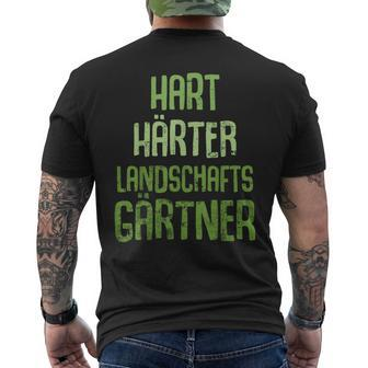 Hard Hardener Landscape Gardener Gardening T-Shirt mit Rückendruck - Seseable