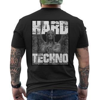 Hard Techno Rave Angel Statue S T-Shirt mit Rückendruck - Seseable