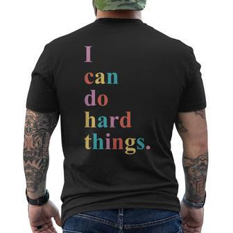 I Can Do Hard Things Men's T-shirt Back Print - Monsterry