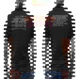 Hardin-Simmons University Cowboys Arch02 Men's T-shirt Back Print | Seseable CA