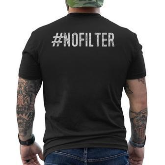 Hashtag Filter & No Filter Nofilter Couple Halloween Costume V5 Mens Back Print T-shirt - Thegiftio UK