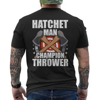 Hatchet Man Champion Axe Throwing Lumberjack Men's T-shirt Back Print - Monsterry UK